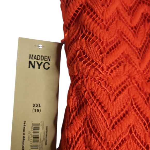 Madden NYC Chic Red Midi Dress with Timeless Appeal - Picture 8 of 10
